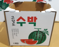 박스도매닷컴,수박 1개입 박스 오픈형